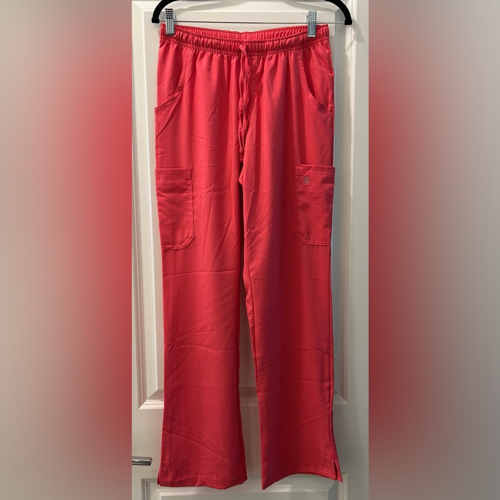 Coral scrub pants